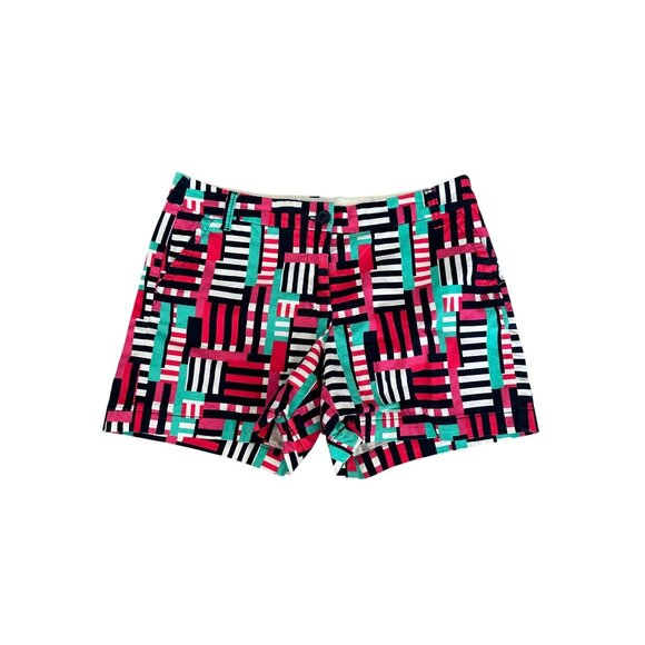 CROWN & IVY Sailing Print Striped Shorts Size 8 - Picture 3 of 8